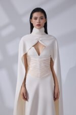 Serene Royal Cape Gown - Image 4