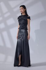 Blouse and leather skirt set - Image 3