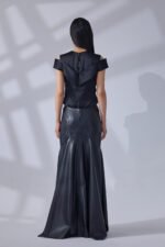 Blouse and leather skirt set - Image 5