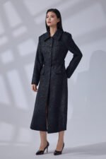 Midnight Wool Elegance Coat