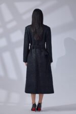 Midnight Wool Elegance Coat - Image 7
