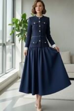 Royal Navy Elegance Dress - Image 3